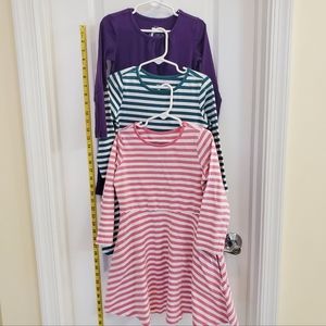 3pc Primary Brand Long Sleeve Dresses size 4-5 (play condition)